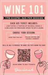 Wine 101 at Benchmark in Old Town Chicago