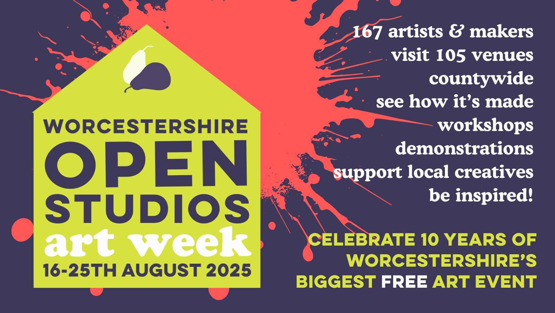 Worcestershire Open Studios Art Week 2025 | 16th-25th August | Countywide | Be Inspired | Free event, Worcestershire, England, United Kingdom