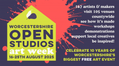 Worcestershire Open Studios Art Week 2025 | 16th-25th August | Countywide | Be Inspired | Free event