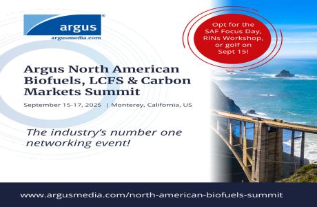 Argus North American Biofuels, LCFS and Carbon Markets Summit, September, Monterey, California, US, Monterey, California, United States
