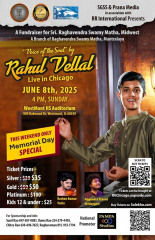 Voice of the Soul by Rahul Vellal LIVE in CHICAGO