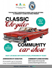 Classic Car Show to Benefit Community Living Victoria