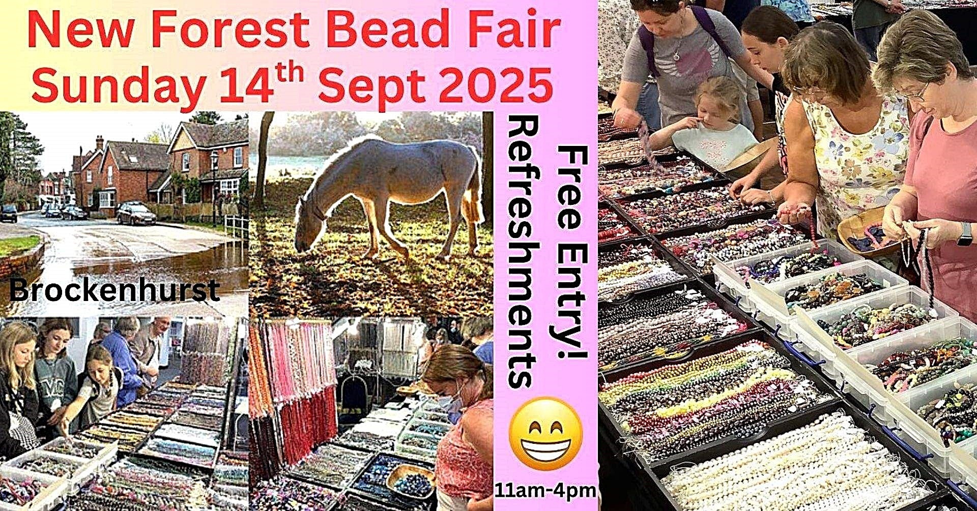 New Forest Bead Fair - Free Entry and Refreshments!, Brockenhurst, England, United Kingdom