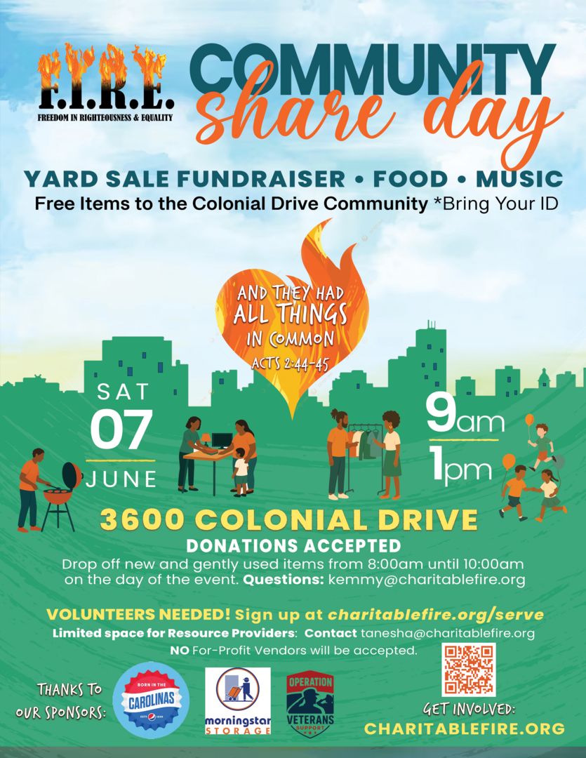 Volunteers Needed: Community Share Day, Columbia, South Carolina, United States