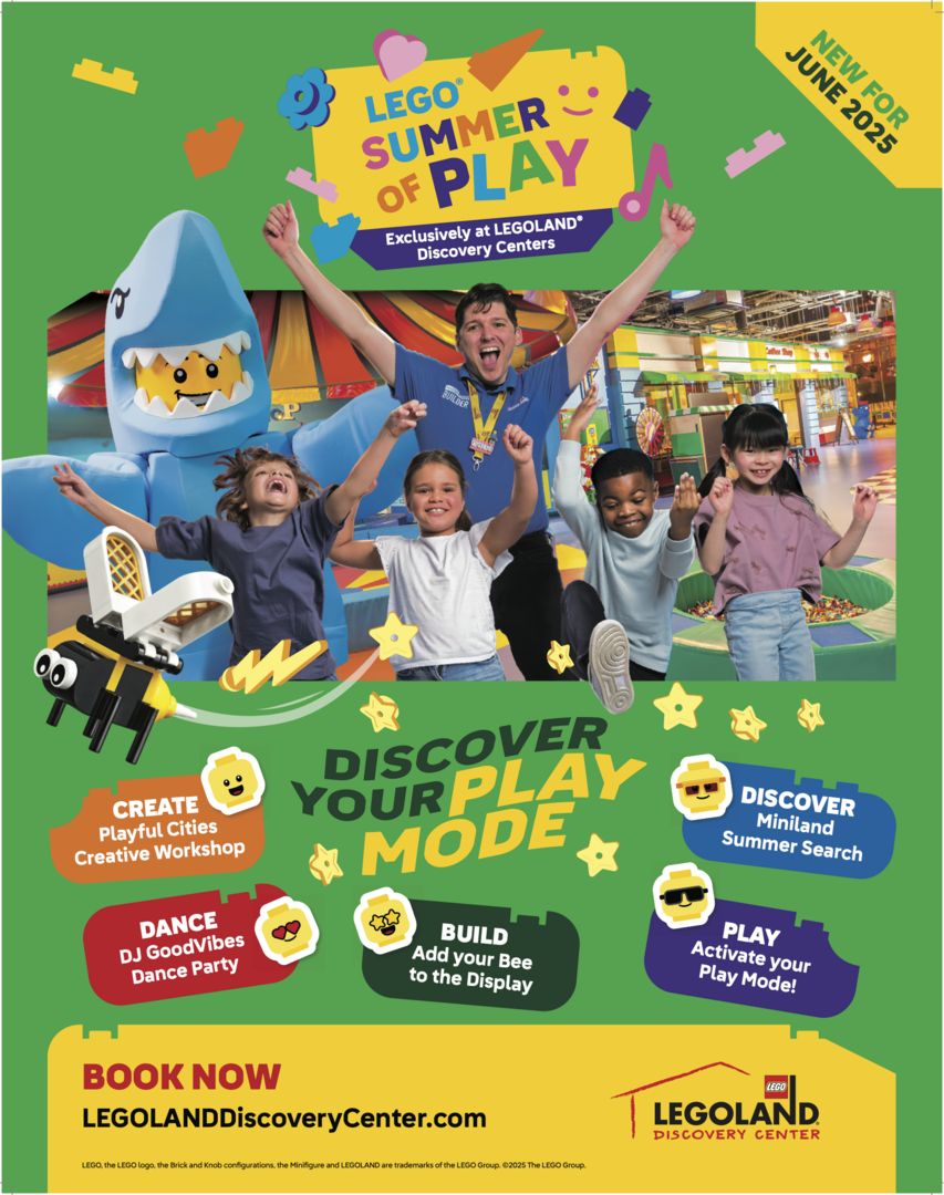 LEGO® Summer of Play Event at LEGOLAND Discovery Center Westchester, Yonkers, New York, United States