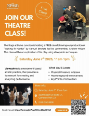 FREE Summer Theatre Class at The Stage at Burke Junction. Saturday June 7th. Cameron Park CA.