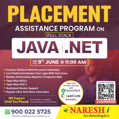 Placement Assistance Program – Full Stack JAVA & .NET Training