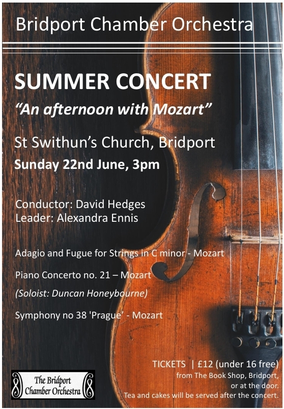 Bridport Chamber Orchestra Summer Concert, Bridport, England, United Kingdom