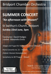 Bridport Chamber Orchestra Summer Concert