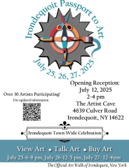 Irondequoit Passport to Art 2025 - Artists Reception Kick-Off - The Artists Cave - July 12