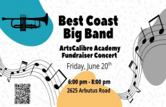 Best Coast Big Band - ArtsCalibre Academy Fundraiser Concert