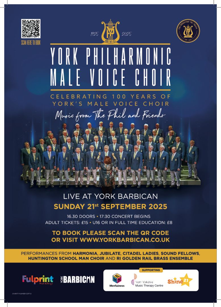 York Philharmonic Male Voice Choir Celebrate 100yrs with over 200 voices and brass ensemble., York, England, United Kingdom