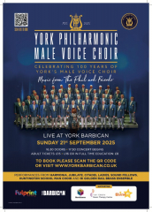 York Philharmonic Male Voice Choir Celebrate 100yrs with over 200 voices and brass ensemble.