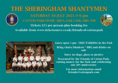 Sheringham Shantymen Evening with BBQ and Drinks in Catton Park 19 July 6pm by Friends of Catton Park
