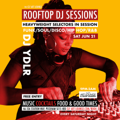 Rooftop DJ Session with YDLR (Free Entry)