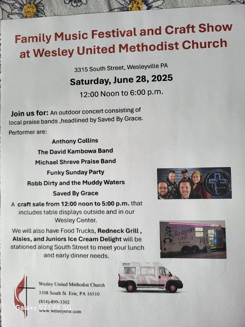 Family Music Festival and Craft Show at Wesley United Methodist Church, Erie, Pennsylvania, United States