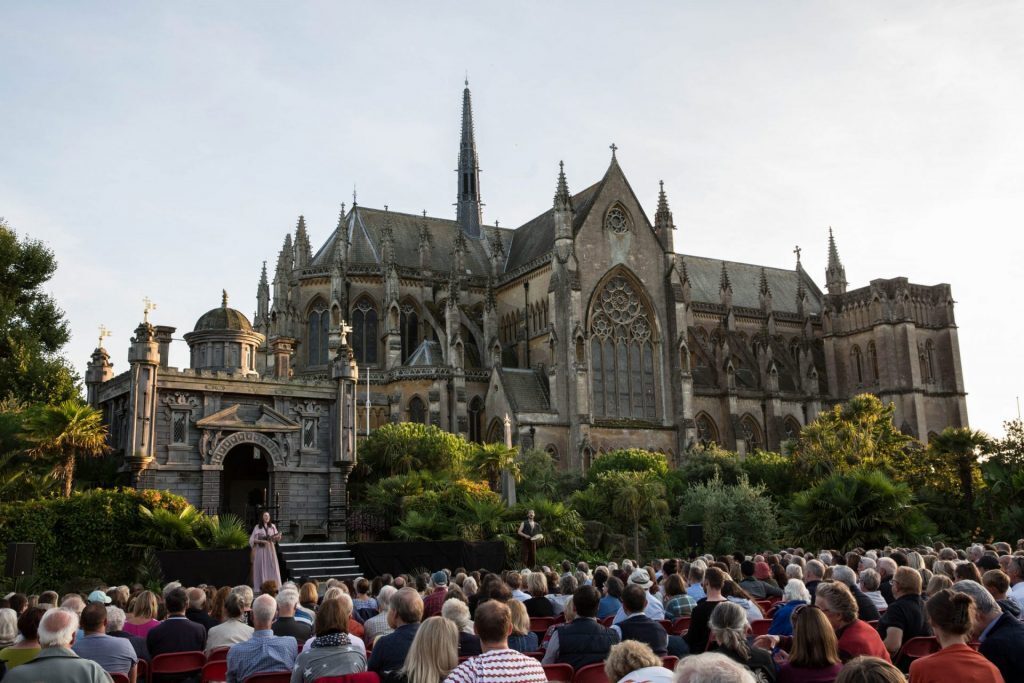 Shakespeare under the stars: The Merry Wives of Windsor comes to Arundel Castle’s gardens, Arundel, England, United Kingdom