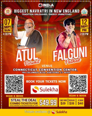 Legendary Singer Falguni Pathak - Dandiya Dhoom Hartford 2025