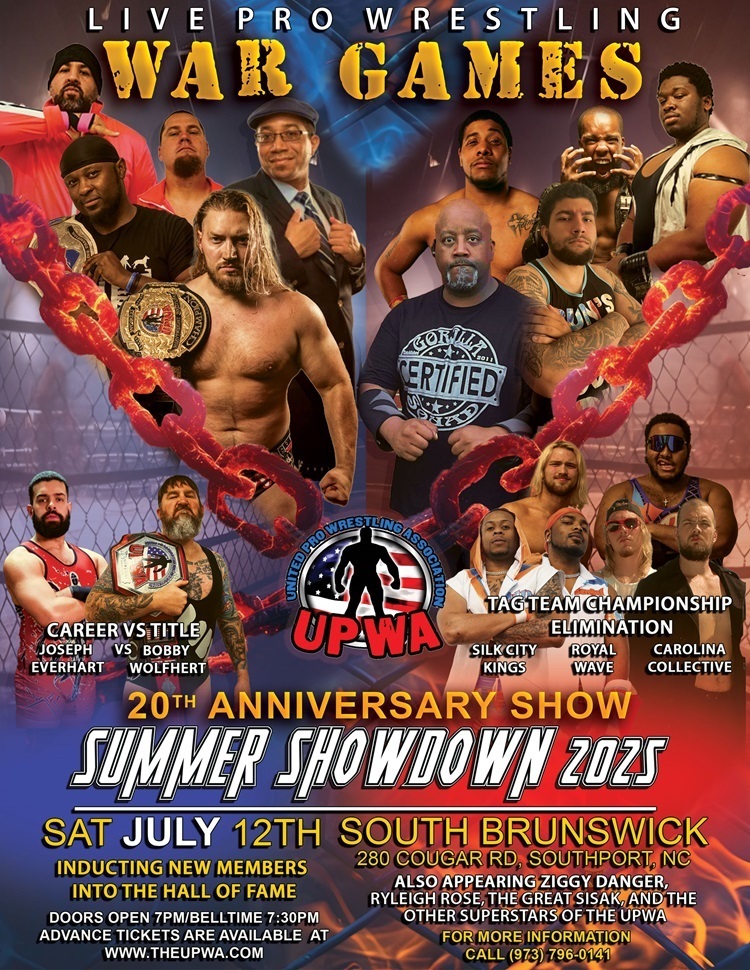 UPWA presents Summer Showdown 2025/20th Anniversary Show, Boiling Spring Lakes, North Carolina, United States