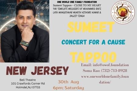 Close to My Heart USA tour 2025 Sumeet Tappoo, Holmdel, New Jersey, United States