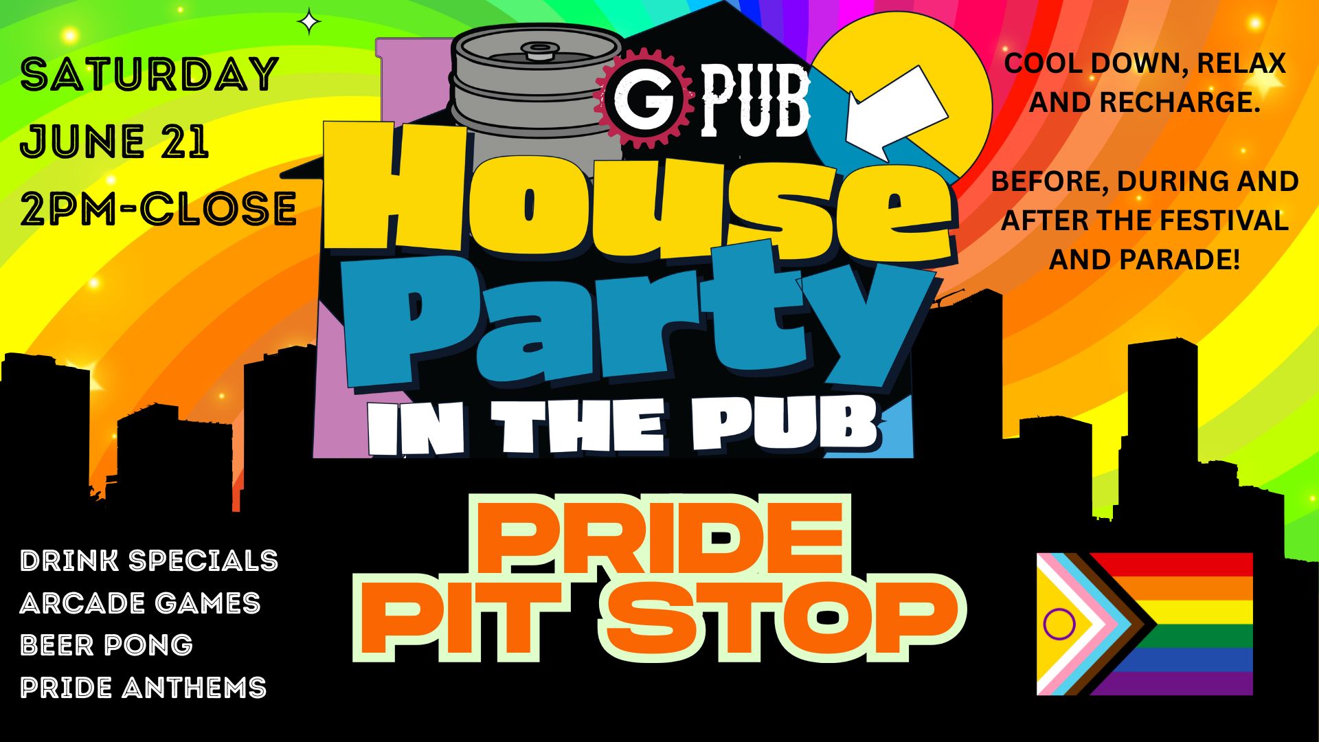GPub's "Pride Pit Stop" House Party, Providence, Rhode Island, United States