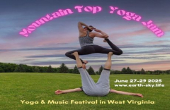 Mountain Top Yoga Jam and Music Festival in Belington, WV June 27, 28 and 29