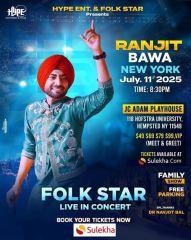 Folk Star Live Concert in New York By Ranjit Bawa