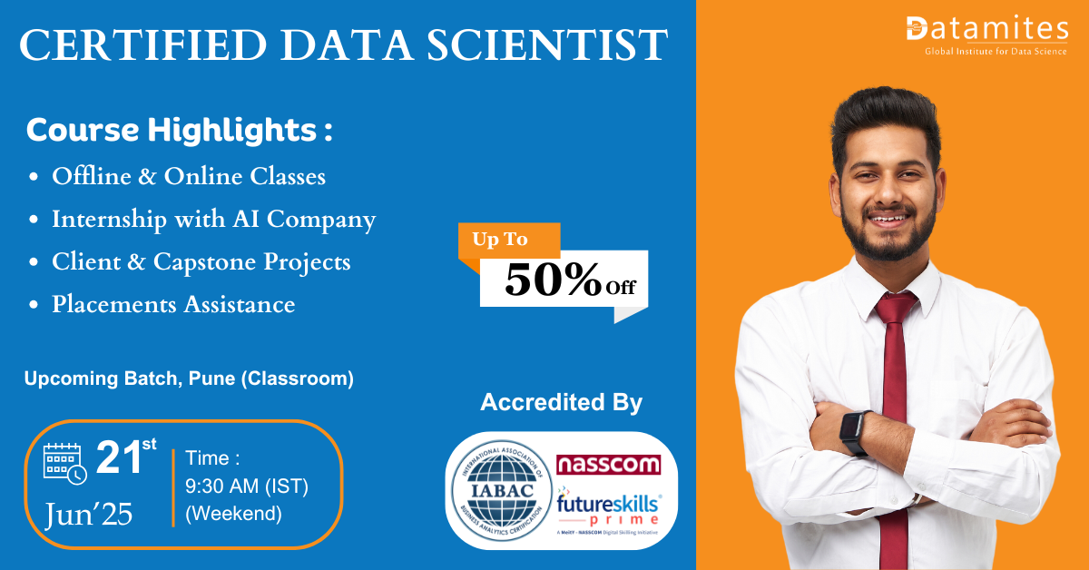 DataMites - Data Science Offline Institute in Pune, Pune, Maharashtra, India