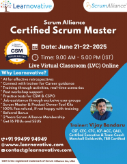 21-22 June 2025 | Certified Scrum Master (CSM) Certification  | Learnovative