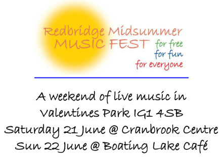 Redbridge Midsummer Music Fest 2025 Weekend Programme, Ilford, England, United Kingdom