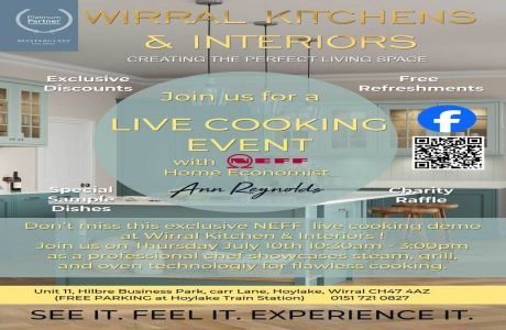 Wirral Kitchens and Interiors Host OPEN DAY, Featuring NEFF Home Economist, and Quooker Cocktails, Wirral, England, United Kingdom