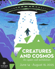 Pop Artist, Gary Vulcano featured in Creatures and Cosmos