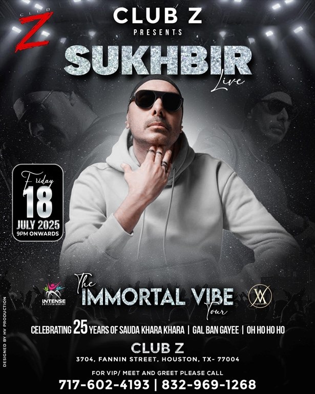 SukhbirLive In Houston Immortal VibeTour, Houston, Texas, United States