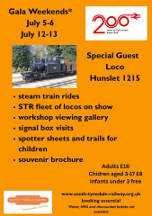 Railway 200 Steam Galas at South Tynedale Railway