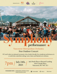 9th Annual Live Symphony Performance at Jack Poole Plaza!