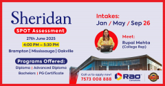 Sheridan College – Spot Assessment Event!