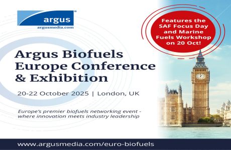 Argus Biofuels Europe Conference and Exhibition, October 2025, London, UK, London, England, United Kingdom