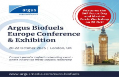 Argus Biofuels Europe Conference and Exhibition, October 2025, London, UK