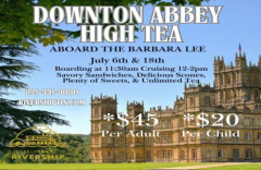 Downton Abbey Themed High Tea Aboard the Barbara Lee On 06 July 2025