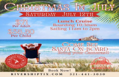 St Johns Rivership Co: Christmas in July - Sailing with Santa Aboard the Barbara Lee! - 12/07/2025