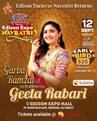 Navratri edison with Geeta Rabari Live Garba EDISON EXPO NEW JERSEY