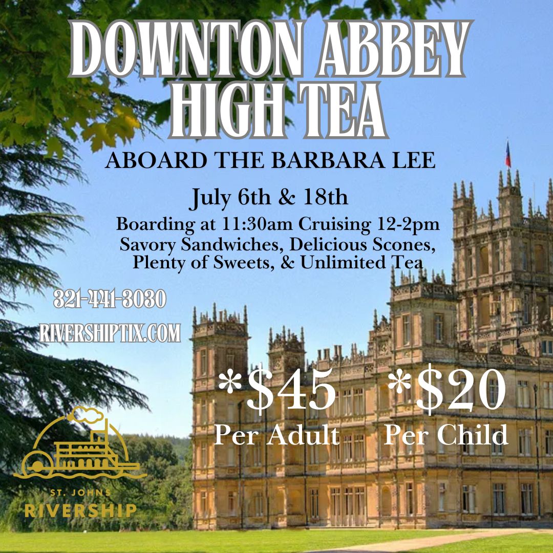 Downton Abbey Themed High Tea Aboard the Barbara Lee, Sanford, Florida, United States