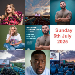 Rooftop Comedy Club Peckham : Kae Kurd , Harriet Kemsley , Andrew Mensah , MC Abi Clarke