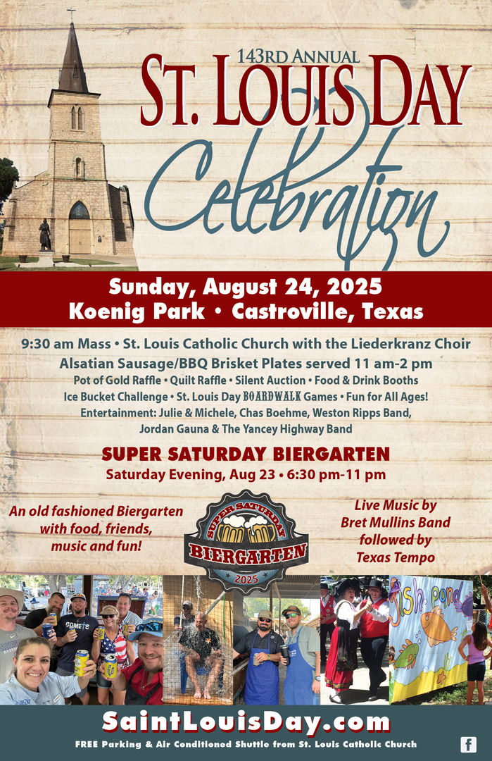 143rd ST. LOUIS DAY FESTIVAL, Castroville, Texas, United States