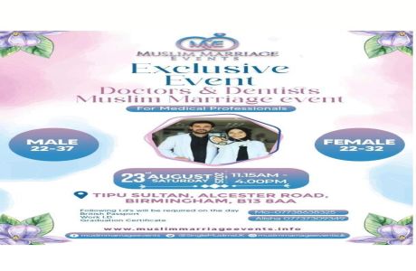 Muslim Marriage Events Birmingham - Doctors and Dentists Event, Birmingham, England, United Kingdom