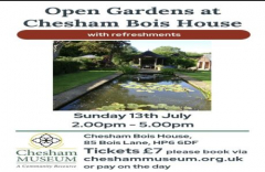Open Garden, Chesham Bois House, 85 Bois Lane. HP6 6DF
