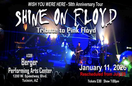 Shine On Floyd pays tribute to Pink Floyd at the Berger Performing Arts Center in Tucson January 11, Tucson, Arizona, United States
