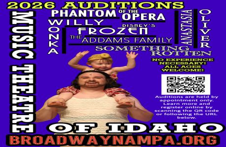 The Music Theatre of Idaho Auditions (2026 Season), Nampa, Idaho, United States