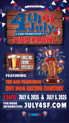 The Official Fourth of July Pub Crawl and Hot Dog Eating Contest