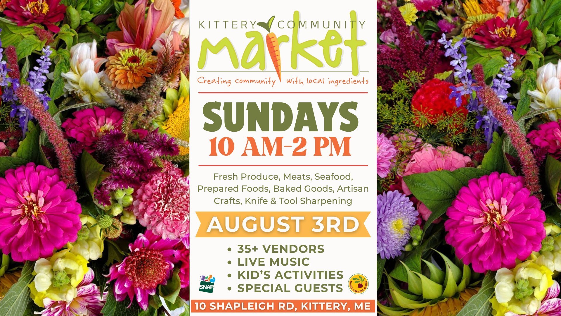 Kittery Community Market | Sunday, August 3 | Kid's Month, Kittery, Maine, United States